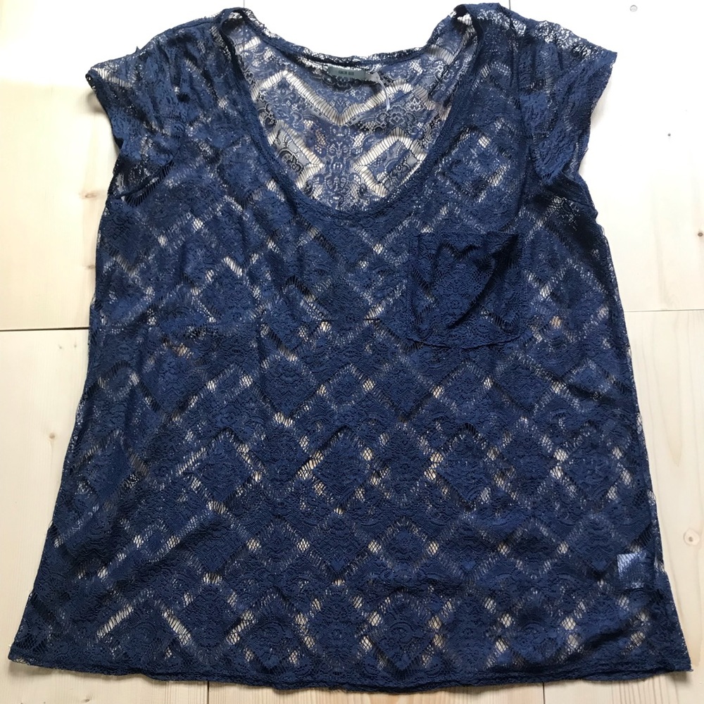 Kimchi Blue Lace Pocket Tee